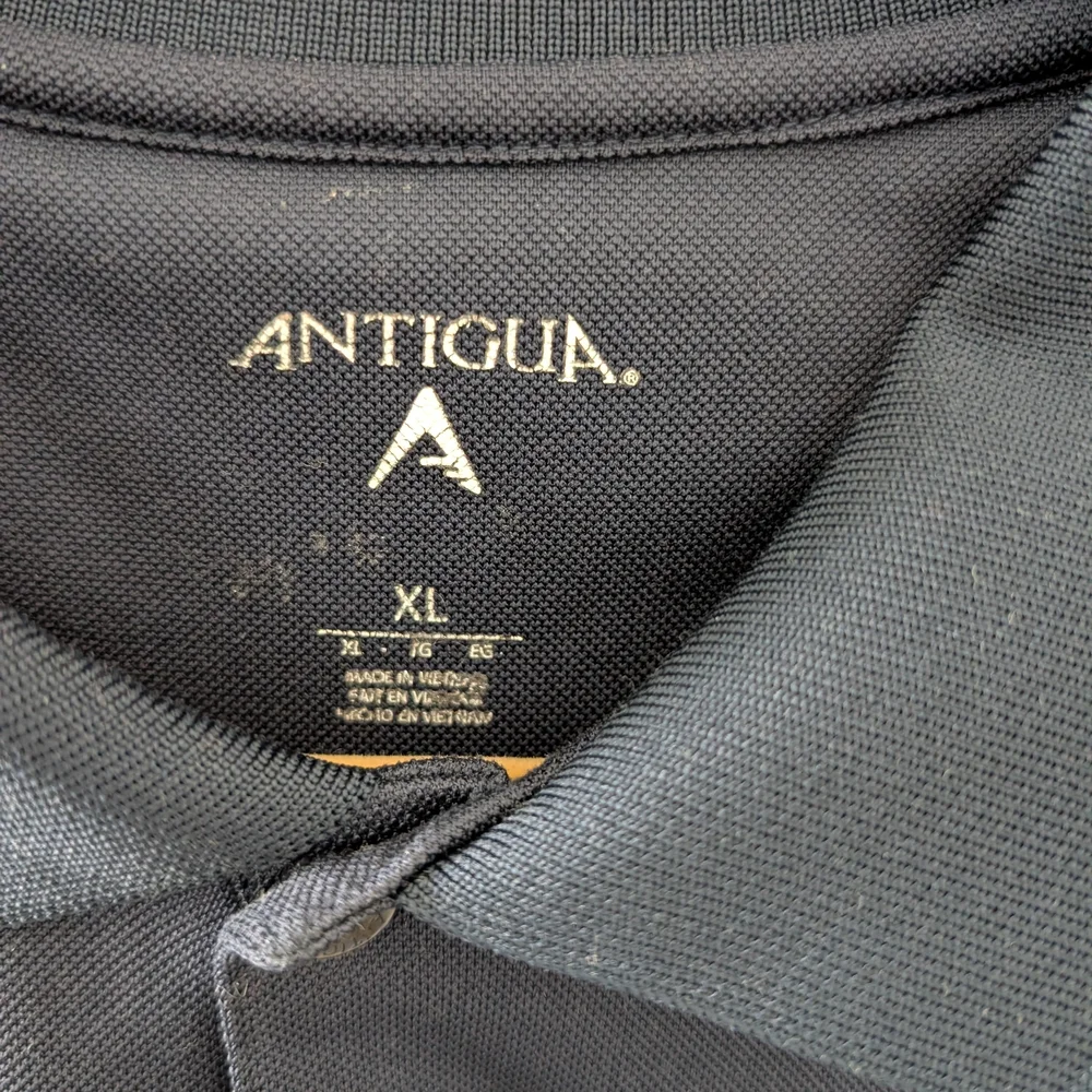 ANTIGUA Navy Polo with Embroidered St. Louis Blues Logo Size XL